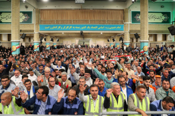 دیدار کارگران با رهبر انقلاب