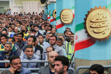دیدار کارگران با رهبر انقلاب