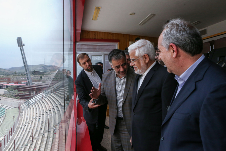 بازدید معاون اول رئیس جمهور از ورزشگاه یادگار