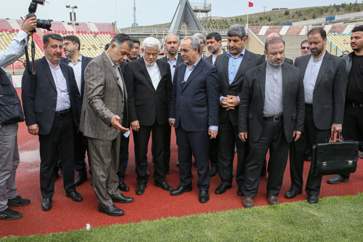 بازدید معاون اول رئیس جمهور از ورزشگاه یادگار