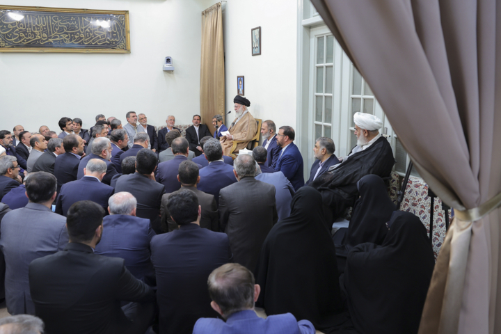 دیدار وزیر کشور و استانداران با رهبر انقلاب