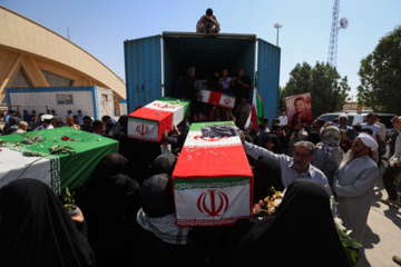 بازگشت پیکر ۴۶ شهید از شلمچه به کشور