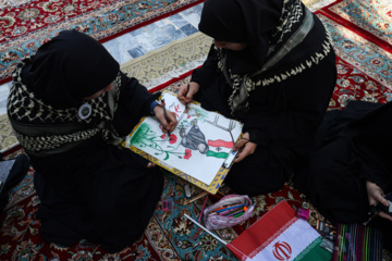 آیین آغاز اردوی دانش آموزی در یادمان شهدای هویزه