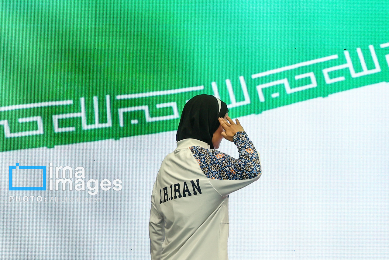 مراسم بدرقه کاروان اعزامی به بازی‌های پاراآسیایی