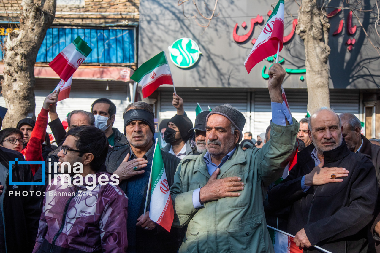 مراسم تشییع پیکر شهدای امنیت در کرمانشاه