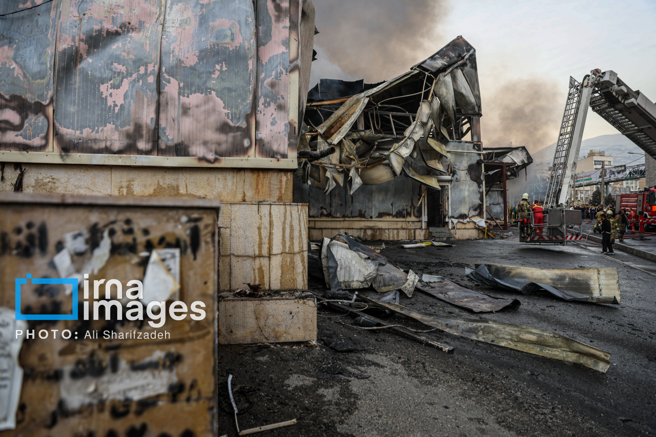 استقرار موقت غرفه‌داران بازار جنت تهران در محل جدید