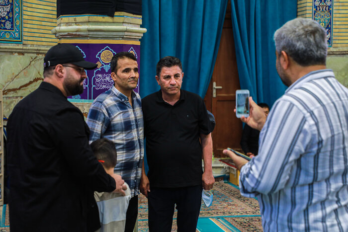 حضور امیر قلعهنویی در مسجد مقدس جمکران