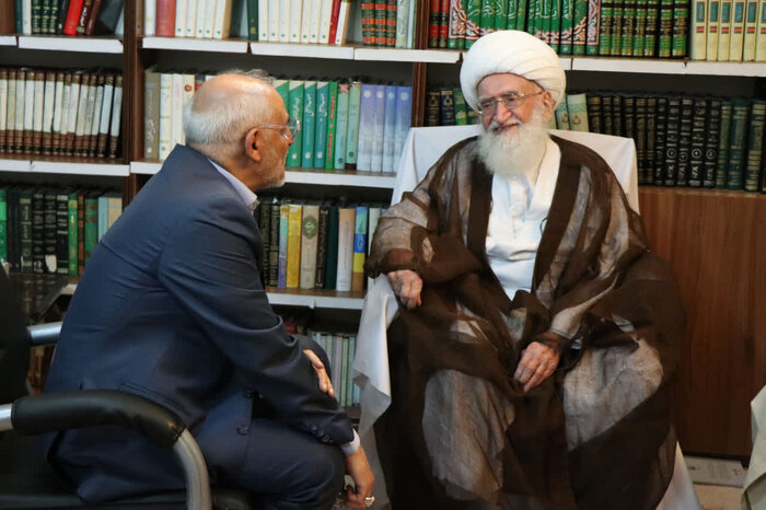 رییس دفتر رییس جمهور با آیتالله نوری همدانی دیدار کرد
