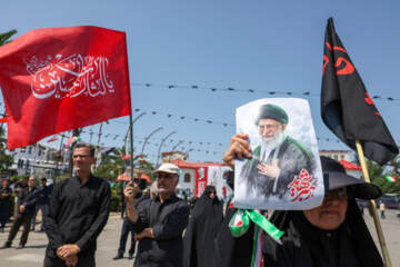 سوگ گیلانی‌ها در بدرقه رهبر شهید
