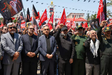 سوگ گیلانی‌ها در بدرقه رهبر شهید