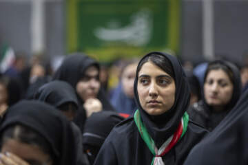 گردهمایی وداع دانش‌آموزان کرمانشاهی با آقای شهید ایران