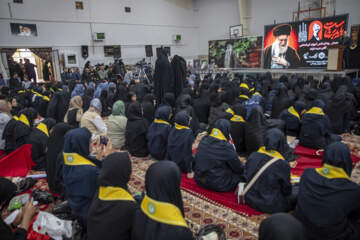 گردهمایی وداع دانش‌آموزان کرمانشاهی با آقای شهید ایران