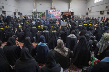 گردهمایی وداع دانش‌آموزان کرمانشاهی با آقای شهید ایران