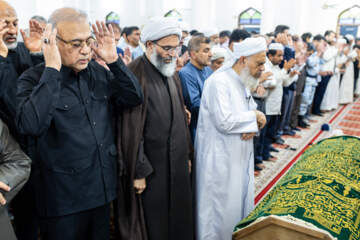 آیین تشییع شیخ محمدصالح امینی در «طبل» قشم