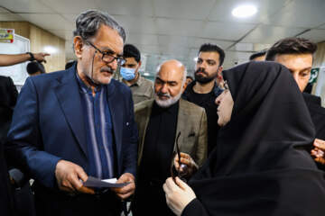 بازدید سخنگوی دولت از بیمارستان شهید بقایی اهواز