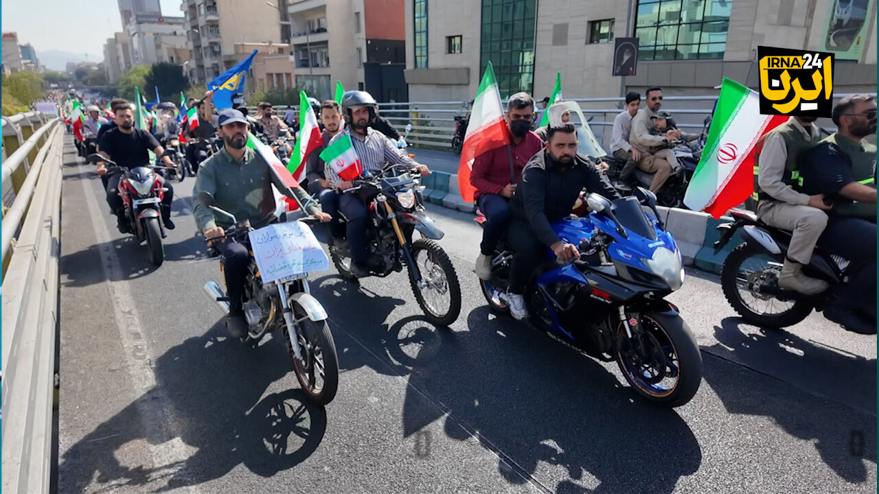 برگزاری رزمایش ۴۰ هزار موتورسوار «جانفدا» در تهران
