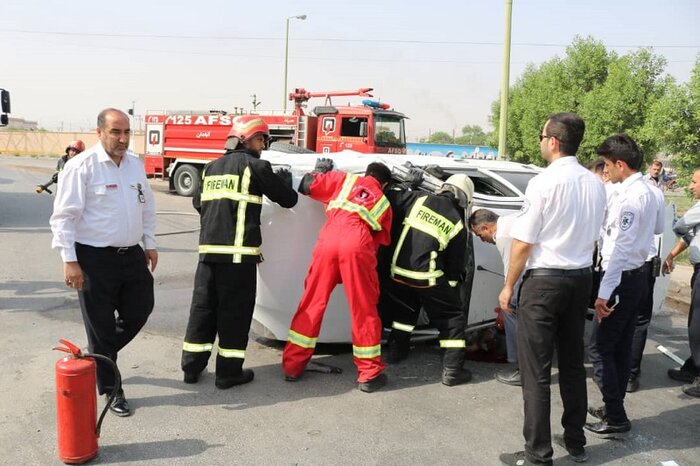 حادثه رانندگی در آبادان یک کشته بر جا گذاشت