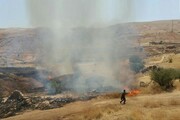 آتش سوزی ۱۰ هکتار از زمین های ابولفارس در رامهرمز مهار شد
