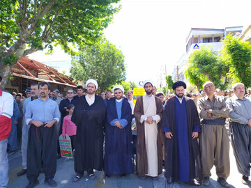 راهپیمایی روز قدس در شهرستان بانه