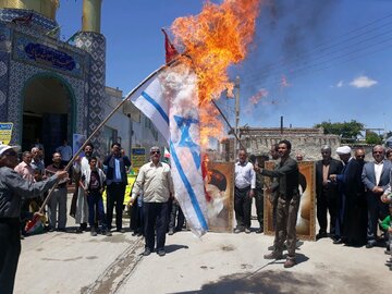 حماسه حضور مردم میامی در راهپیمایی روز قدس