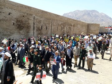 حماسه حضور مردم میامی در راهپیمایی روز قدس