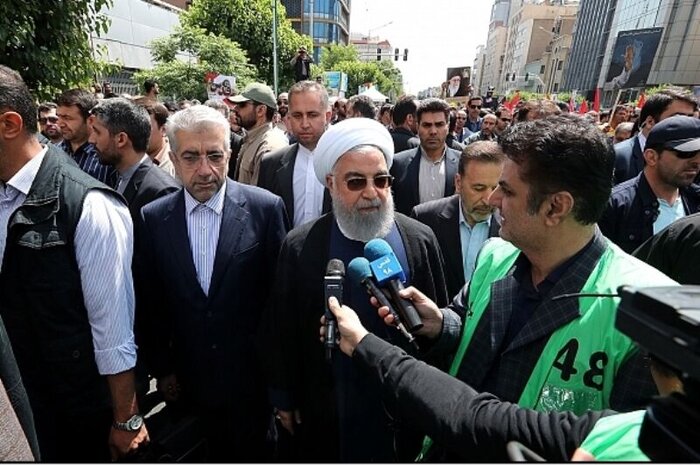 Hegemonic plots against Quds, Palestine to go nowhere: President Rouhani