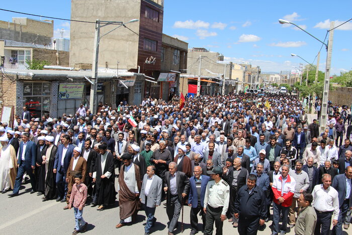 راهپیمایی روز قدس تکاب