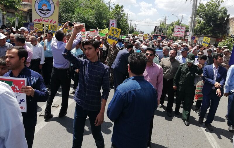 مردم شرق گلستان ندای آزادی قدس سردادند