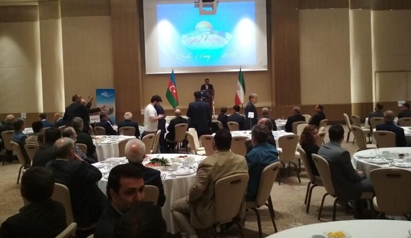 سفیر ایران در باکو : روز قدس فرصتی برای ارائه وحدت و یکپارچگی مسلمانان است