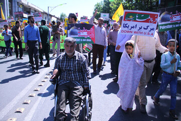 راهپیمایی روز قدس در گرگان