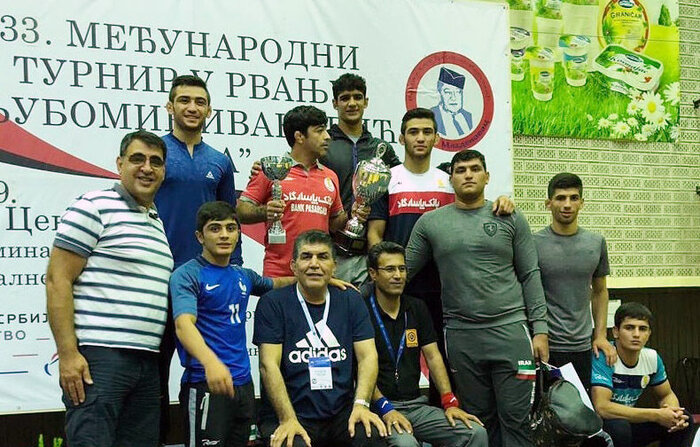 Iran wrestlers rank top with 7 medals in Serbia Int'l Tournament