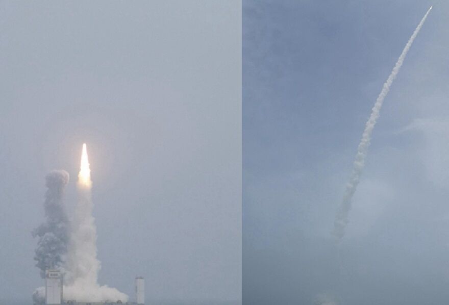 چین برای نخستین بار موشک سوخت جامد از شناور دریایی پرتاب کرد