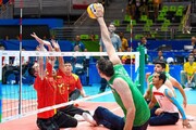 دومین پیروزی متوالی والیبال نشسته ایران در رقابت های قهرمانی آسیا