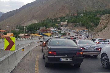ترافیک به جاده های مازندران برگشت