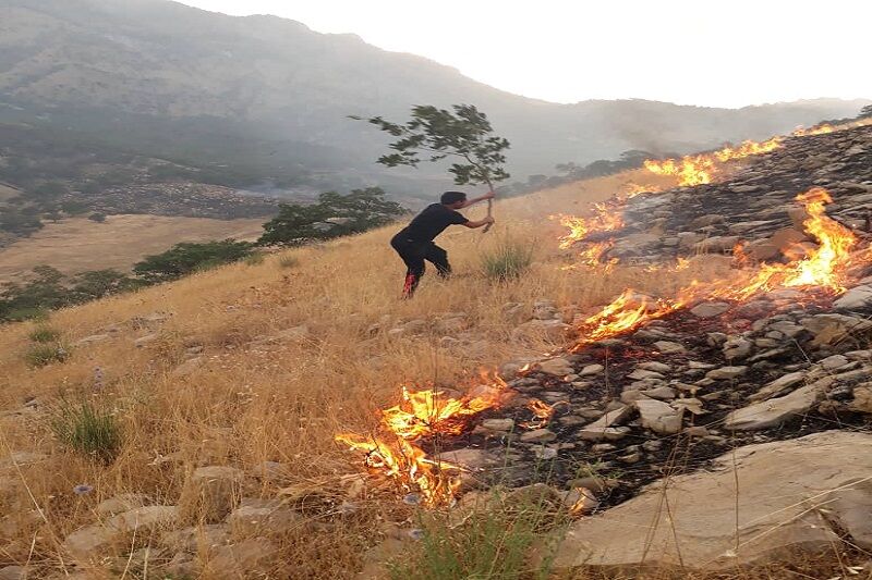 وقوع آتش سوزی در جنگل های کهگیلویه و بویراحمد محتمل است