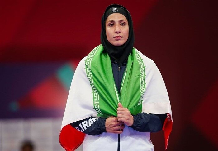 Iran female Karateka earns bronze medal in China league