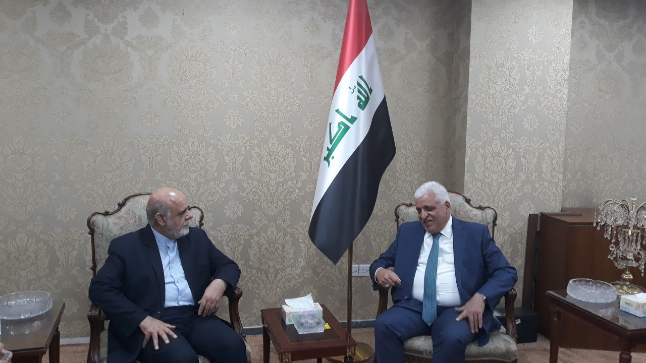 سفیر ایران  و مشاور امنیت ملی عراق درباره تحولات منطقه رایزنی کردند 