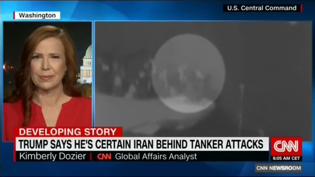تحلیلگر سی ان ان: هیچ علامتی از ایران در تصاویر ویدئوی آمریکا از نفتکش ها مشاهده نمی شود 