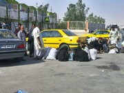 دلخوری مسافران عراقی از برخی تاکسیداران مرز مهران