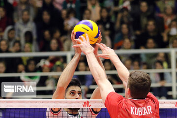 Volleyball game between Iran, Russia at Nations League