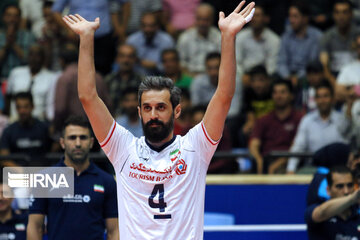 Volleyball game between Iran, Russia at Nations League