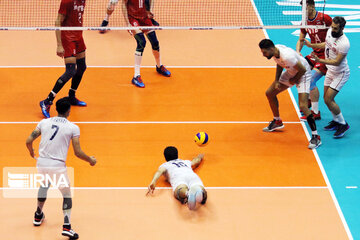 Volleyball game between Iran, Russia at Nations League