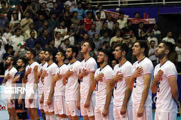 Volleyball game between Iran, Russia at Nations League