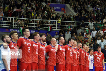 Volleyball game between Iran, Russia at Nations League