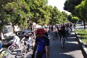 همایش دوچرخه سواری همگانی در مهاباد برگزار شد
