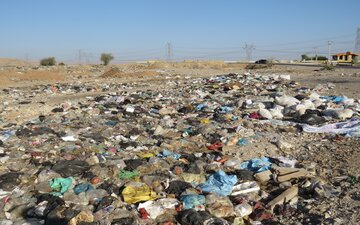 دفن غیر اصولی زباله در گتوند