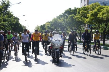 مسابقات استعدادیابی دوچرخه سواری و اسکیت در بیجار برگزار شد