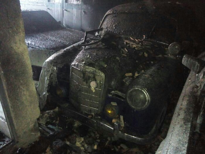 آتش سوزی خودروهای کلاسیک در تهران یک کشته داشت