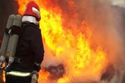 مهار آتش سوزی بازار قزوین 