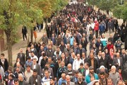پیاده روی همگانی ۷۰ هزار نفری در گلبهار برگزار شد